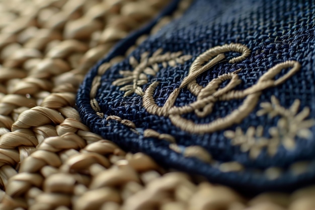 haft na materiale - zbliżenie